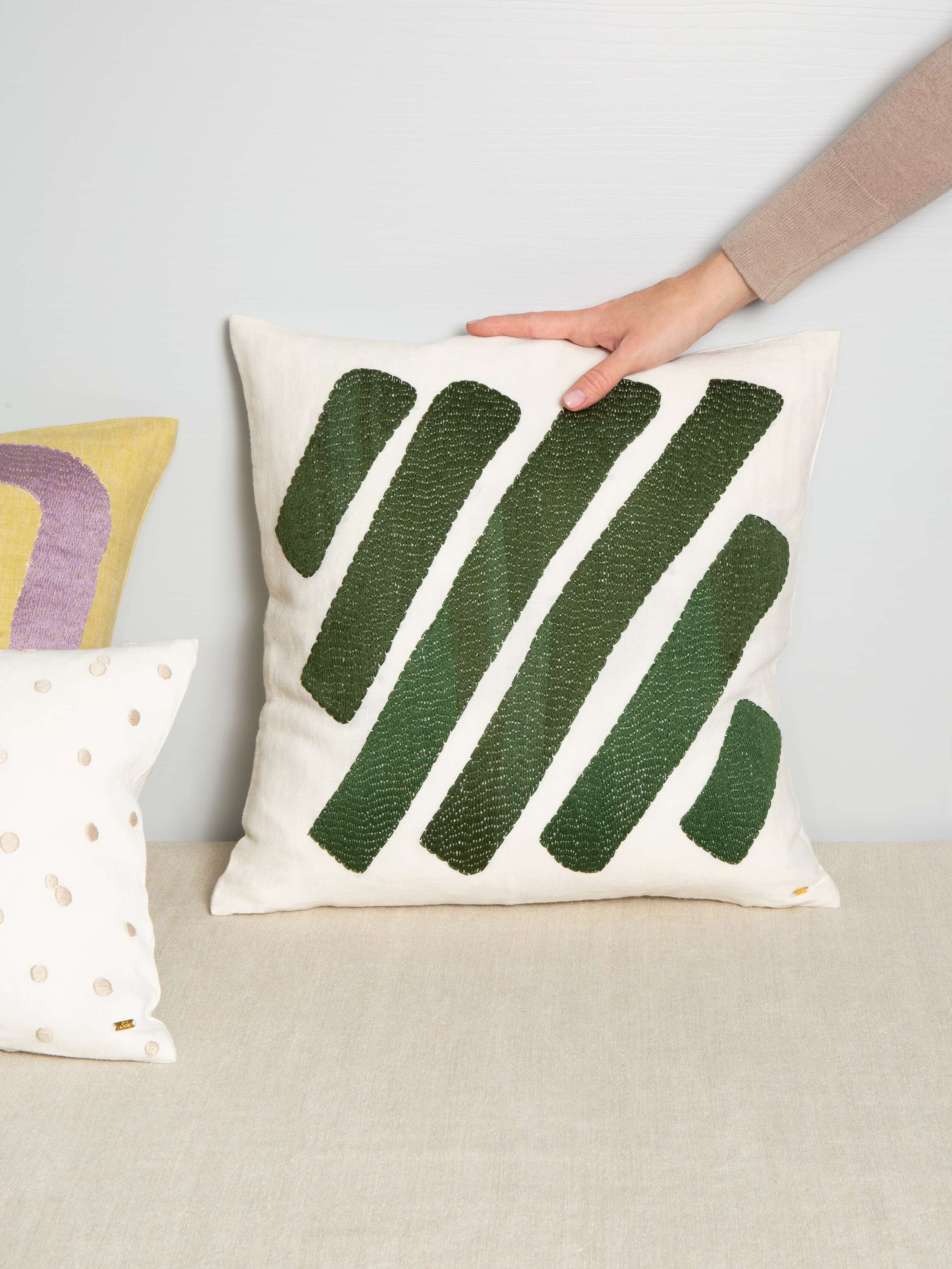 Linen Abstract pillow