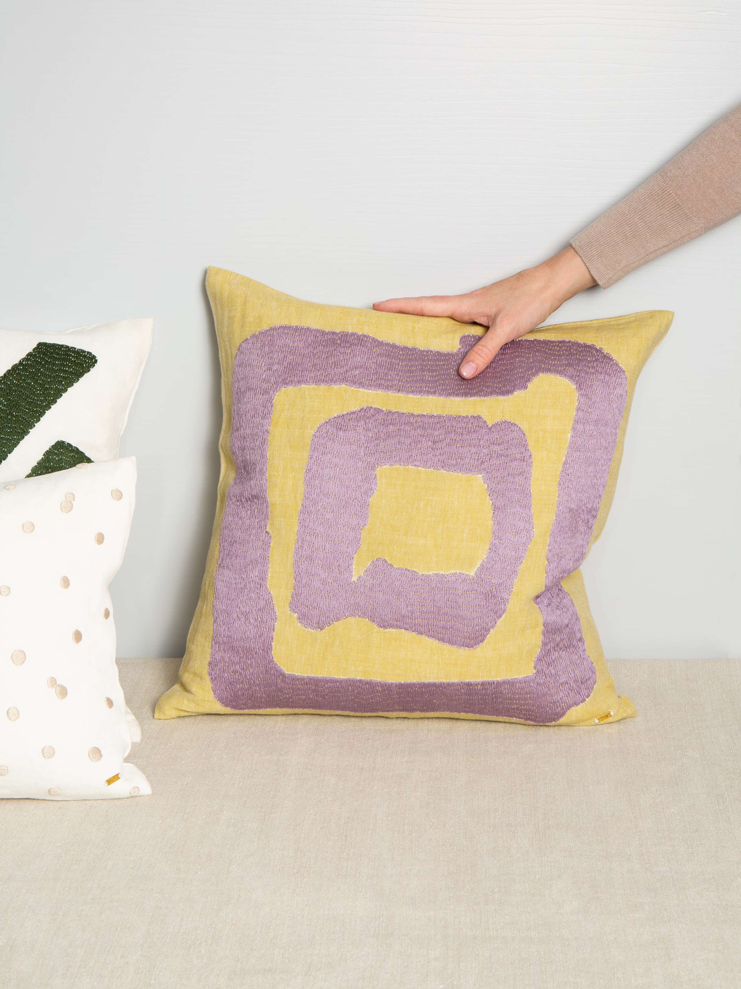Linen Abstract pillow