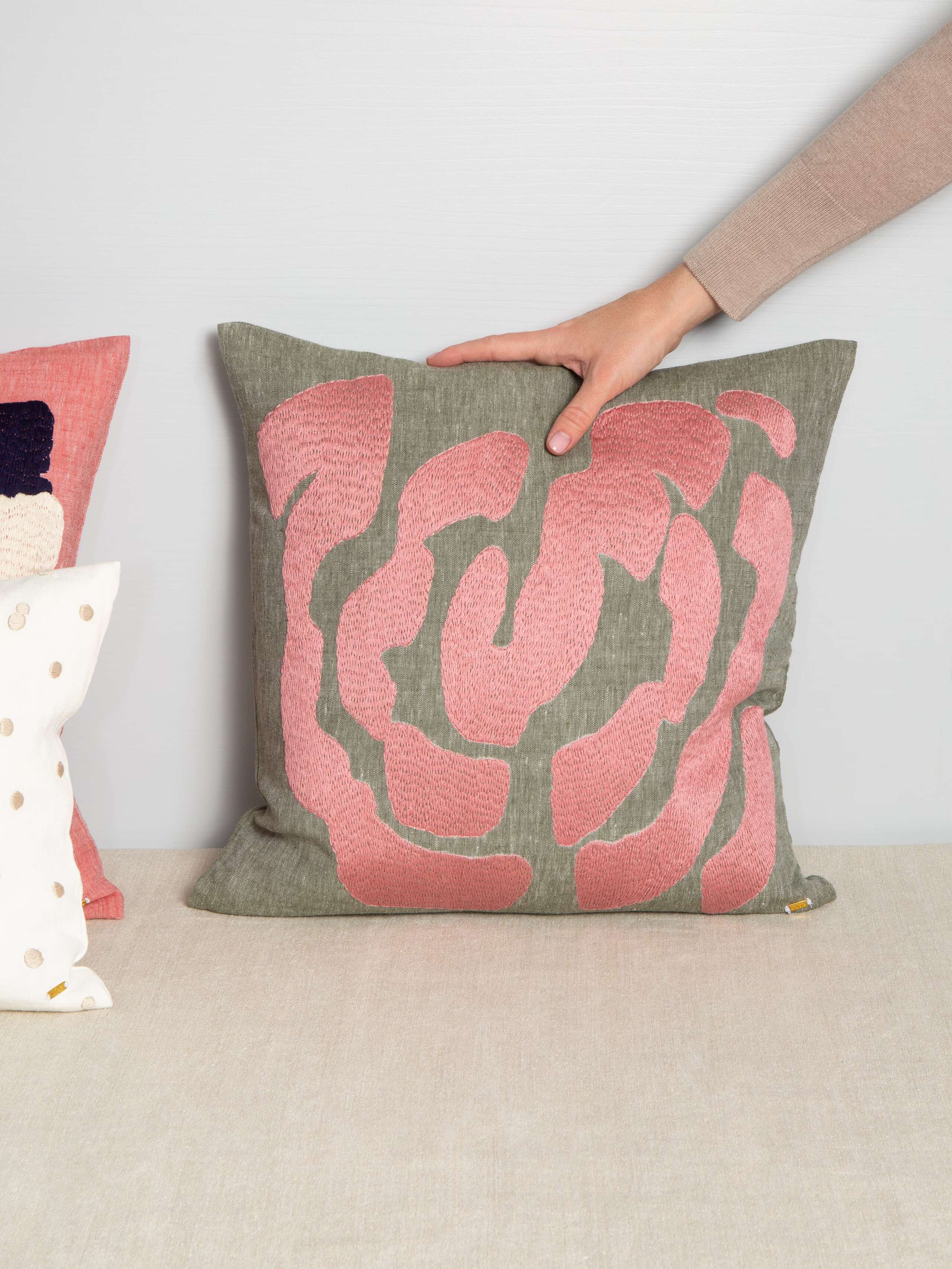 Linen Abstract pillow
