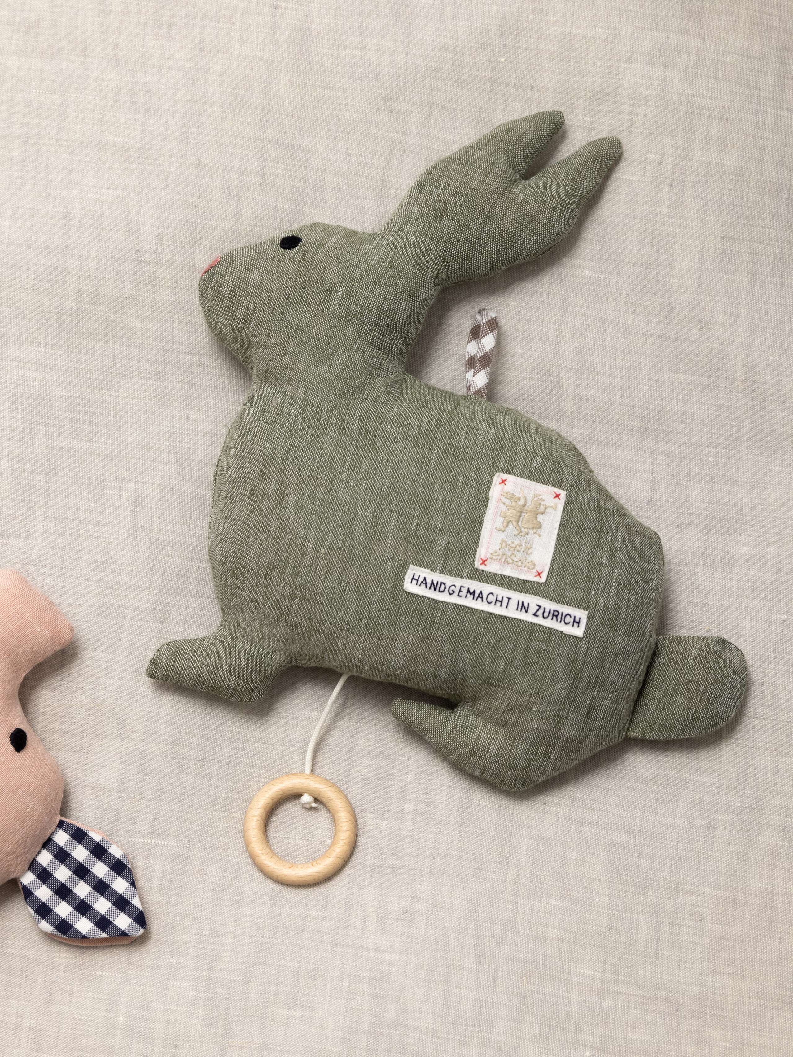 Rabbit musical pull toy
