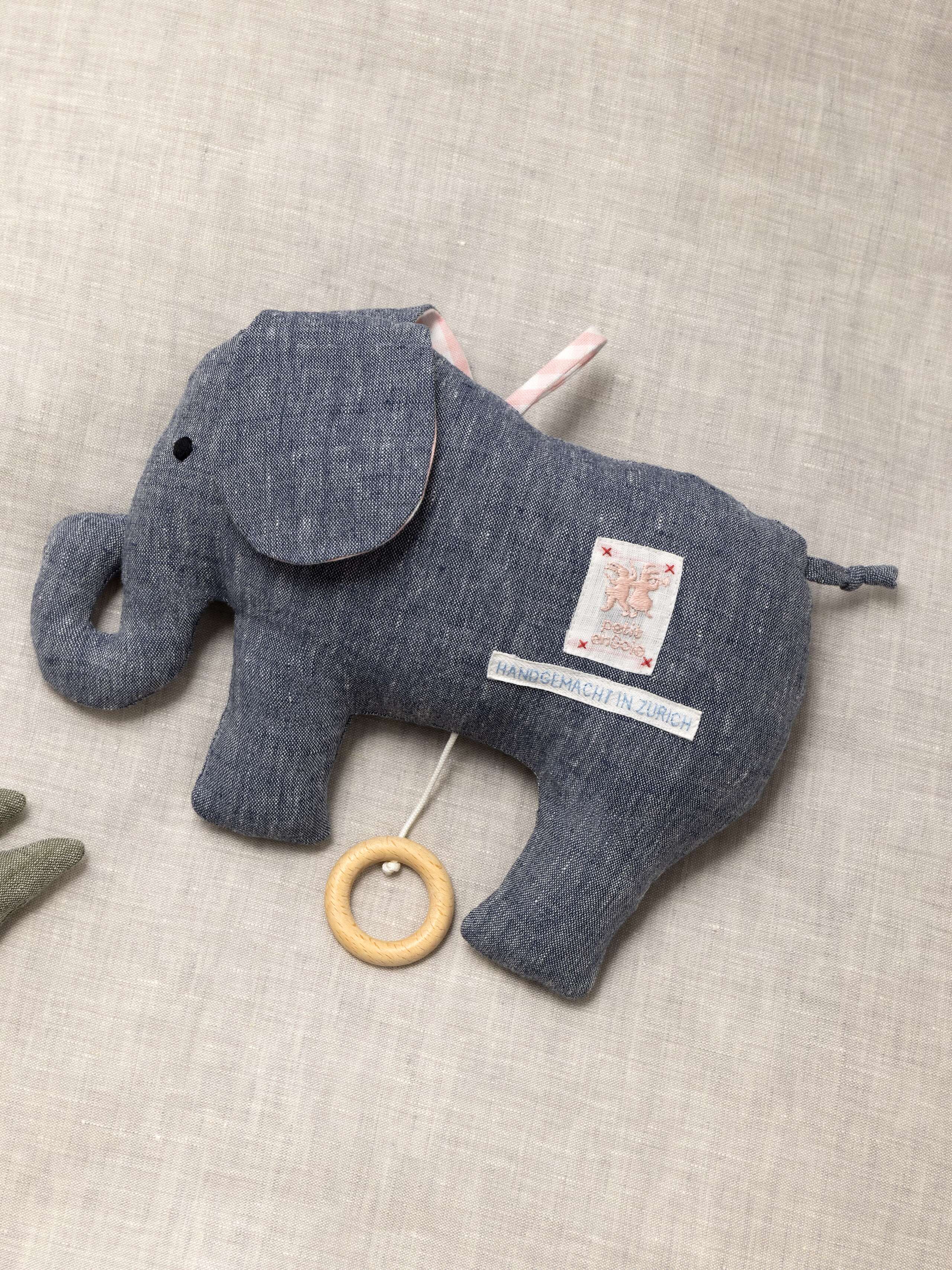 Elephant musical pull toy