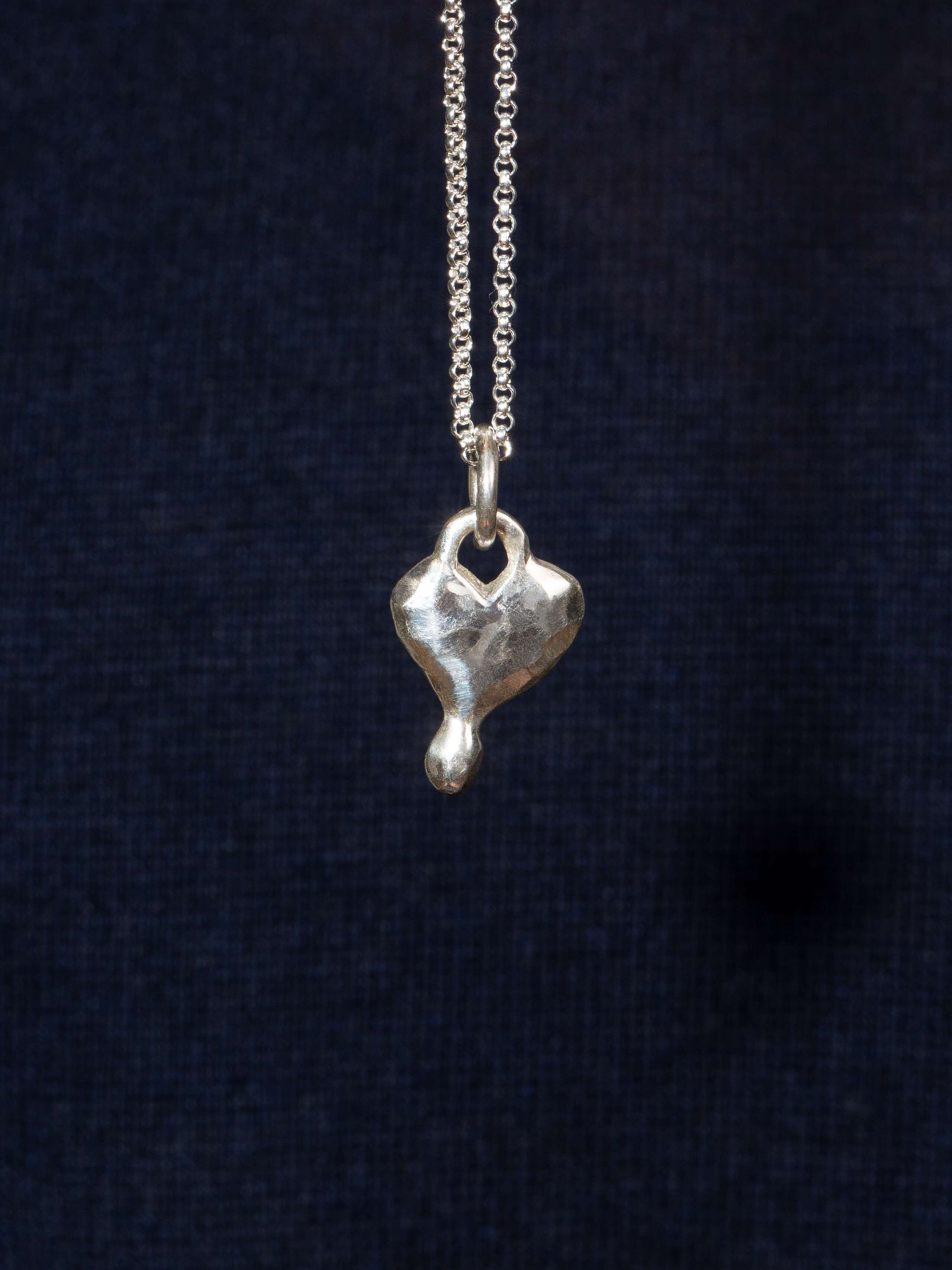 Soft heart pendant