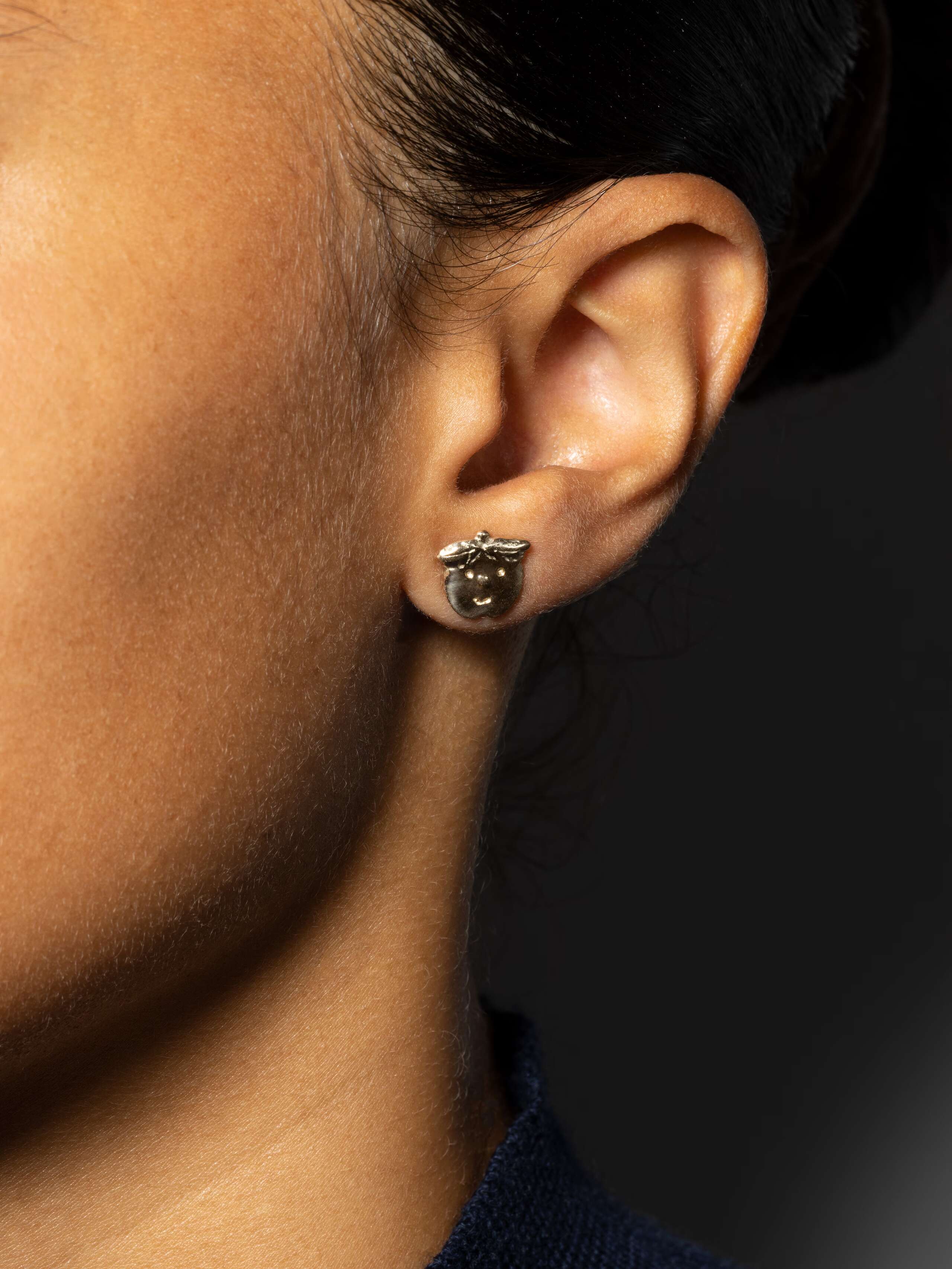 Apple Boy ear studs