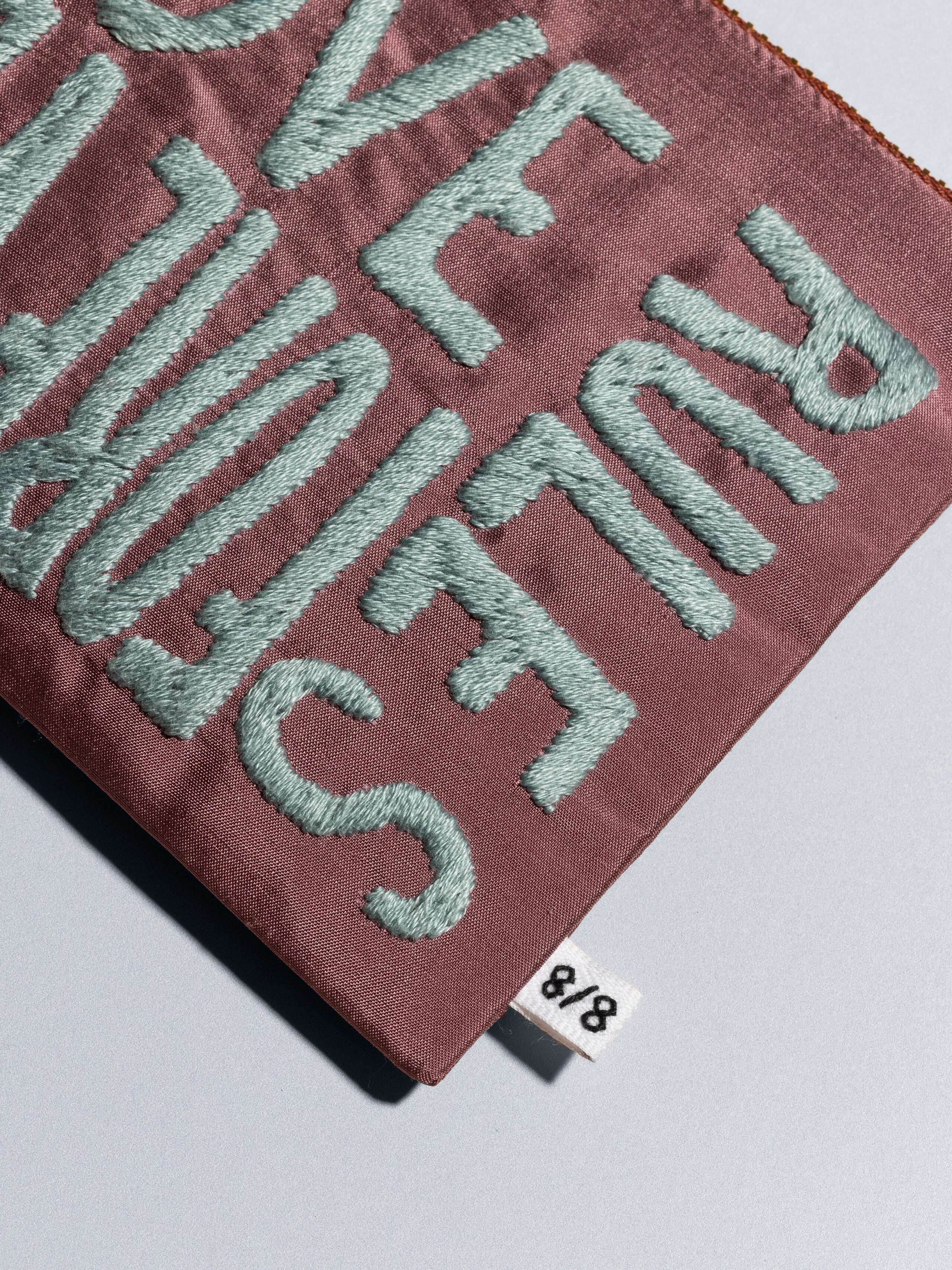Love rules forever pouches silk