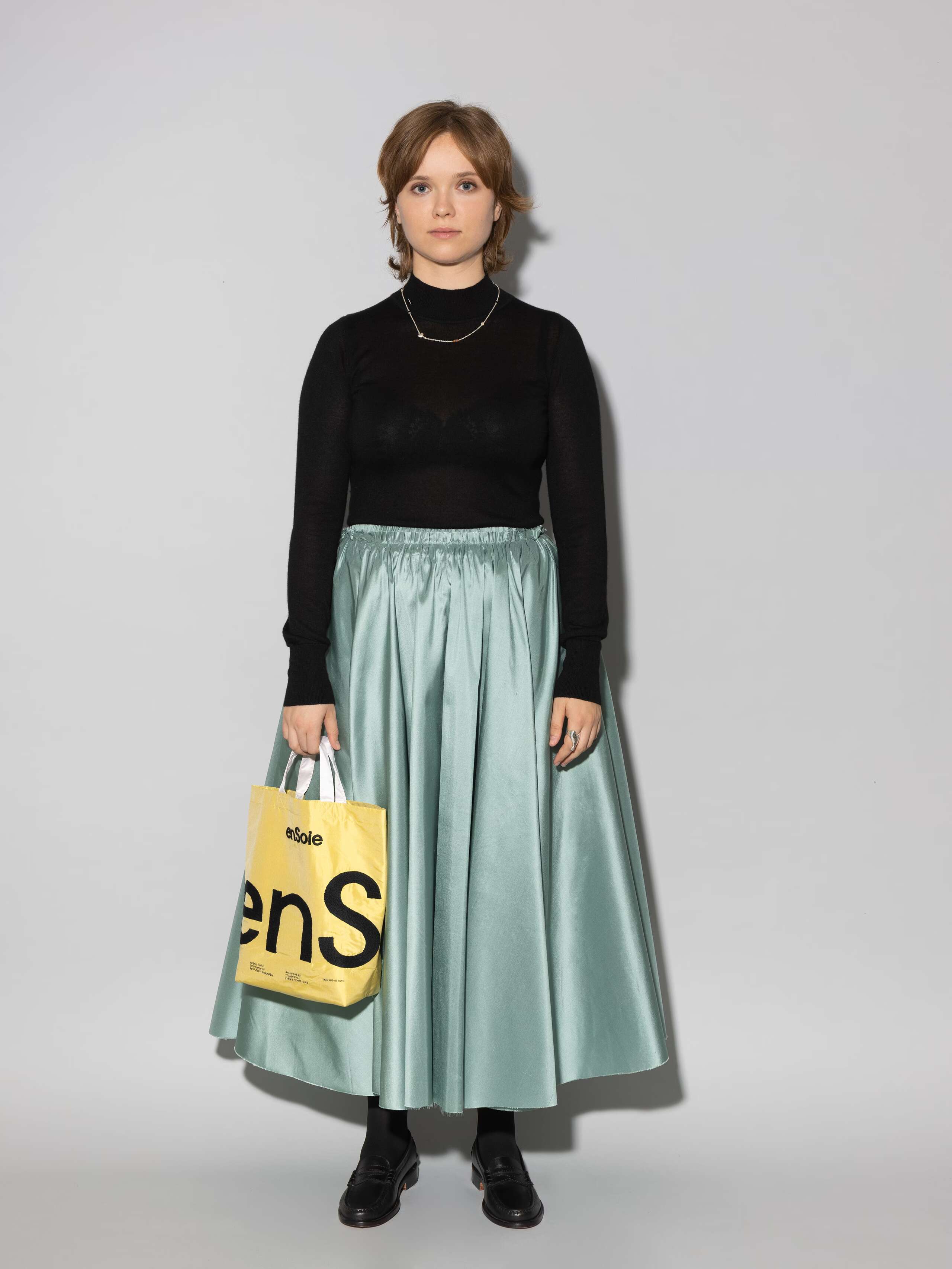 Berta doupion skirt