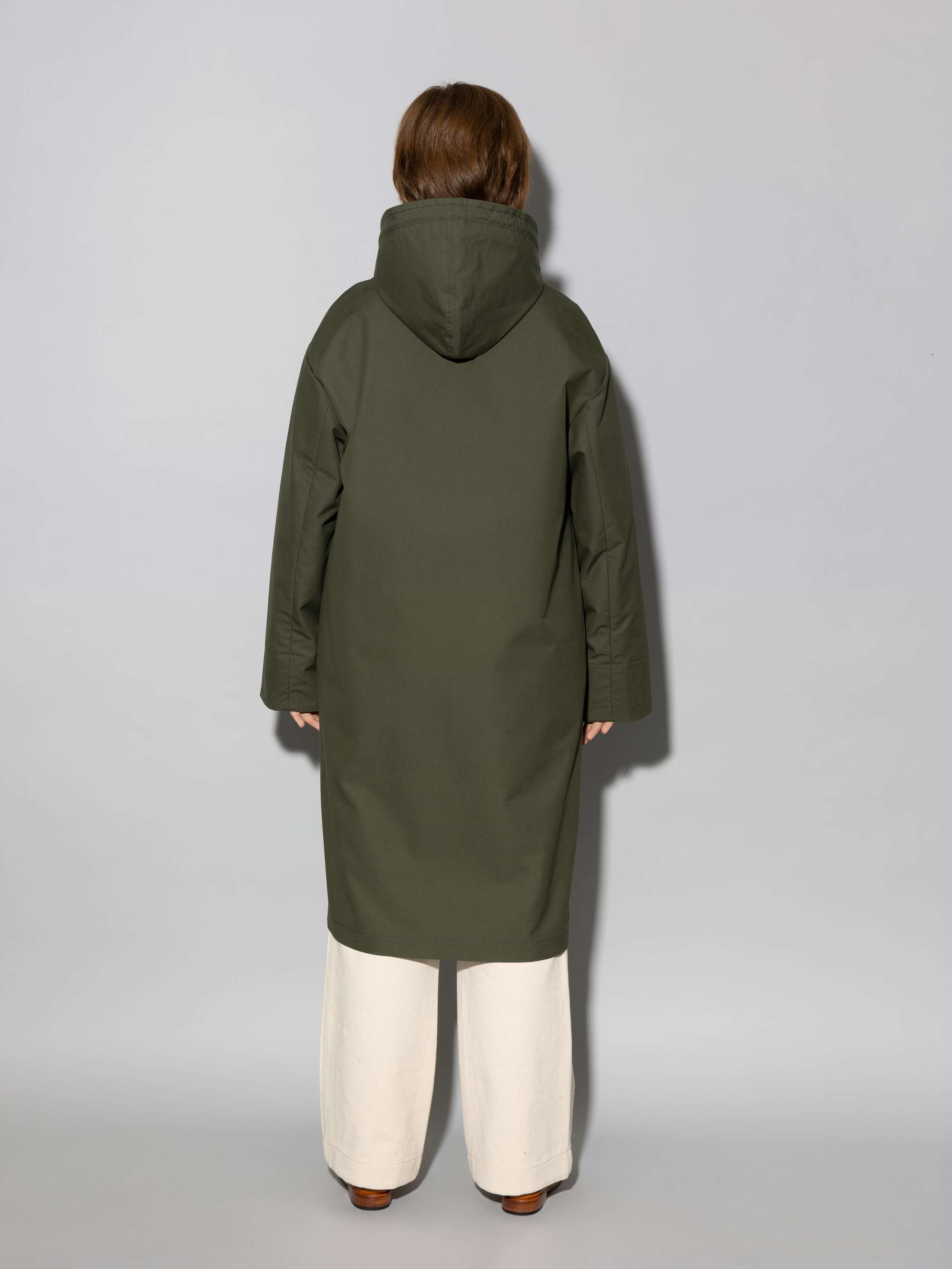 Ottilia Rain coat olive