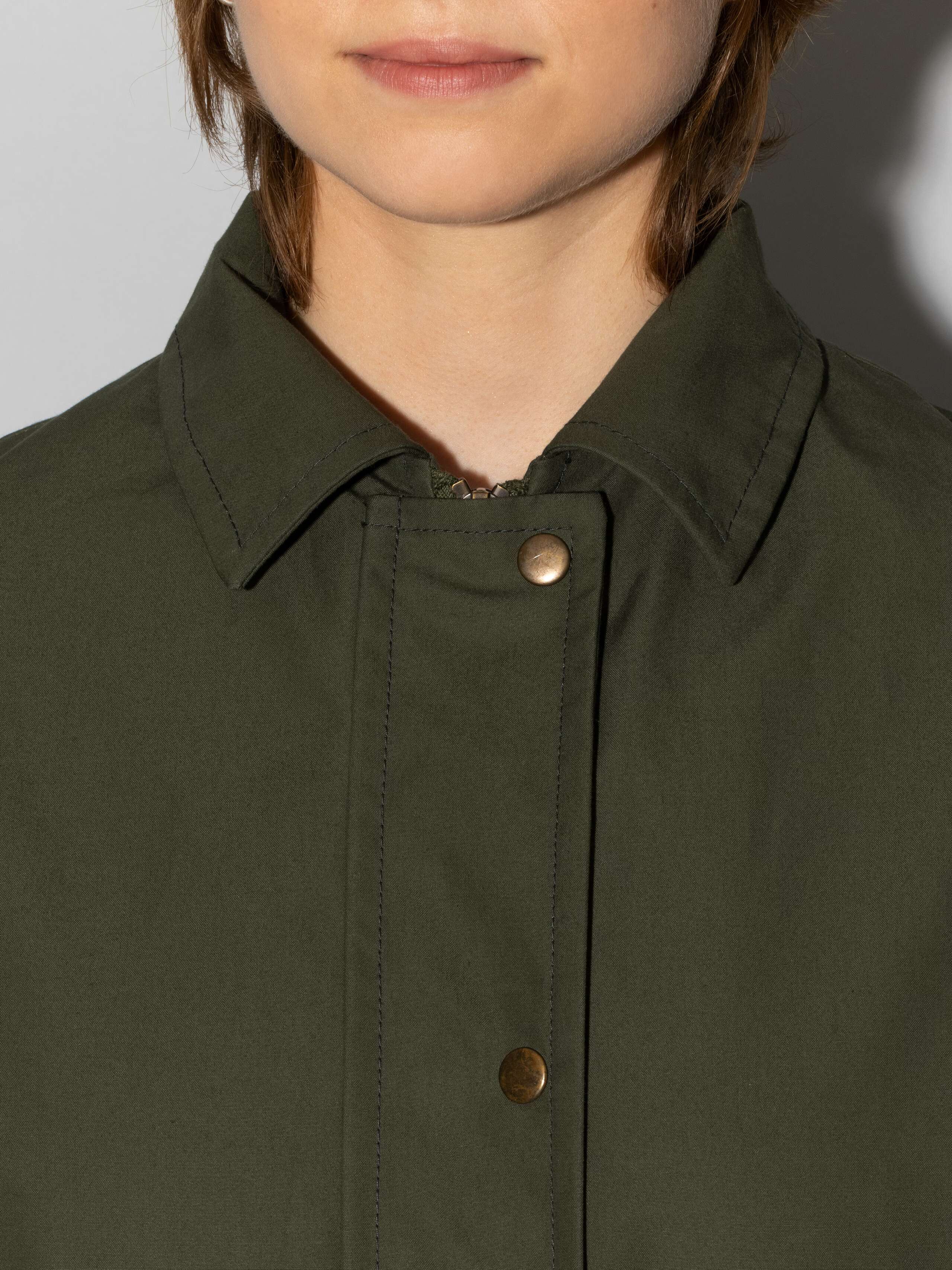 Ottilia Rain coat olive