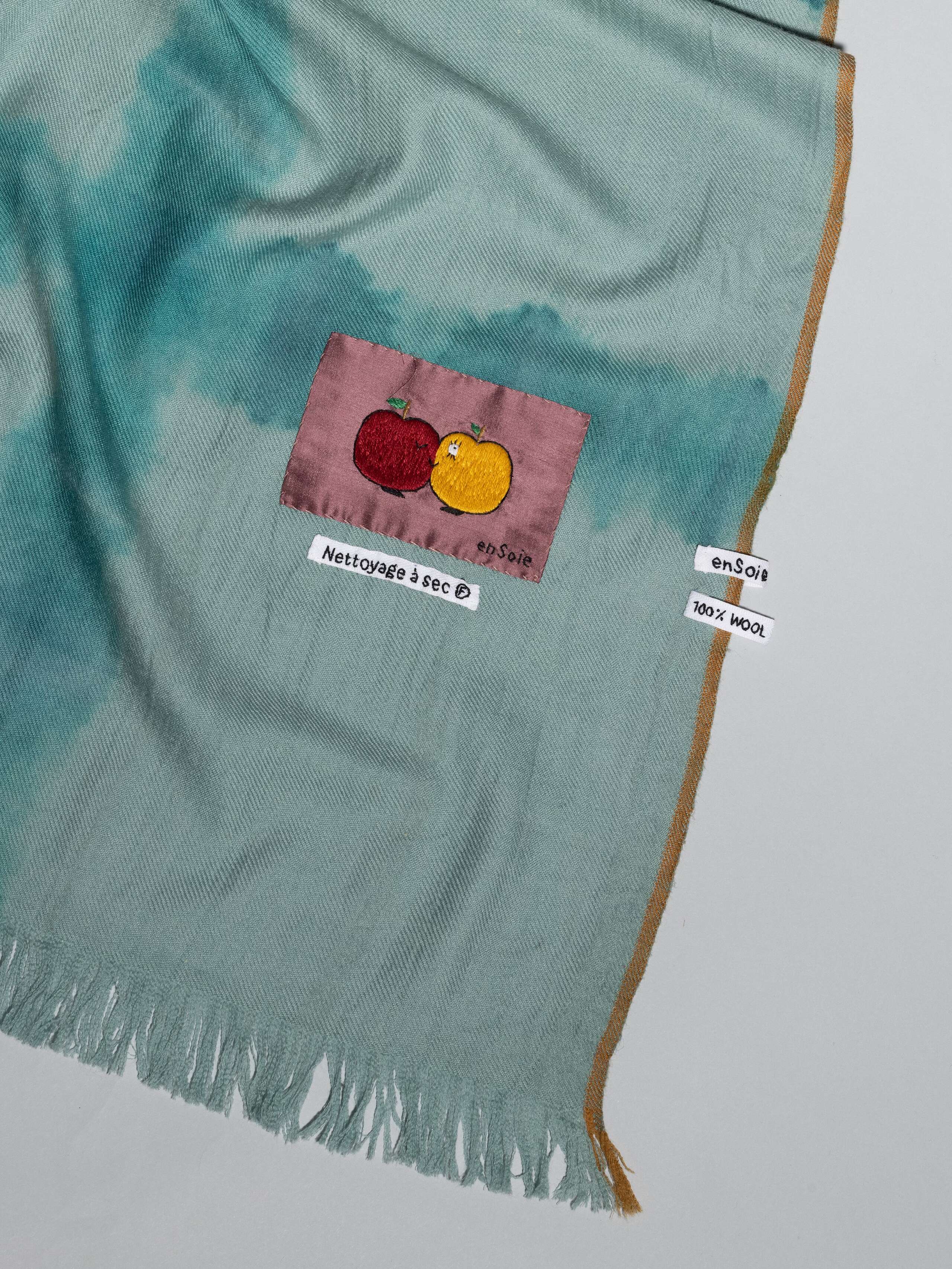 Rosemary green, tie-dye, wool