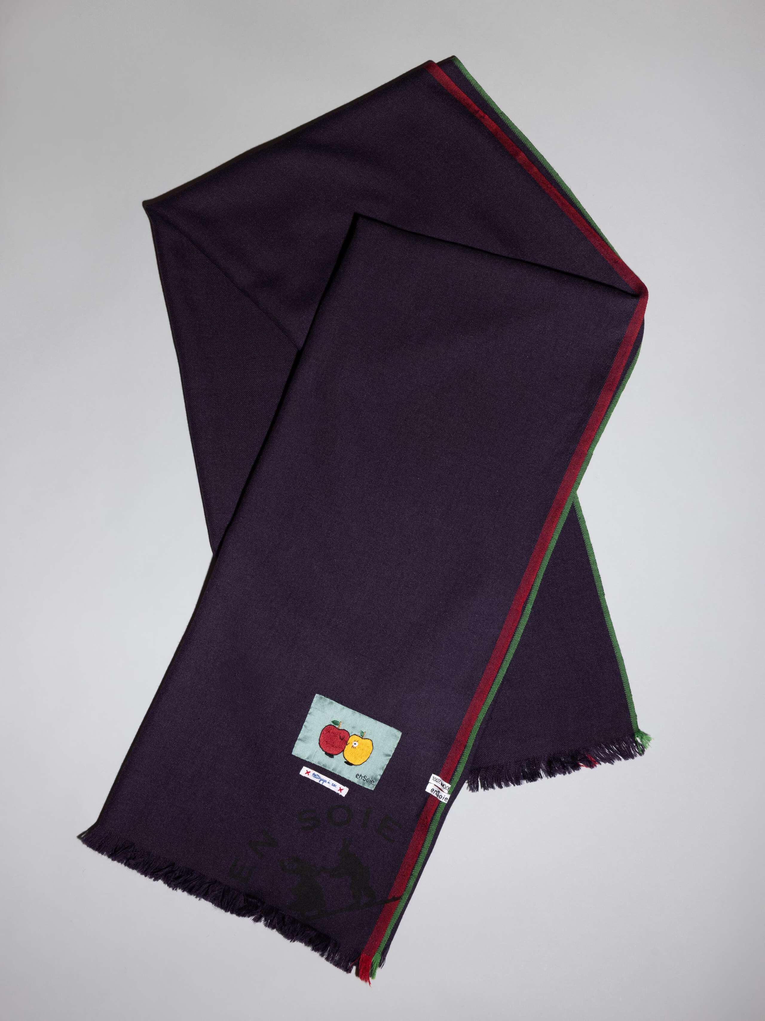 Uni stole, navy, wool