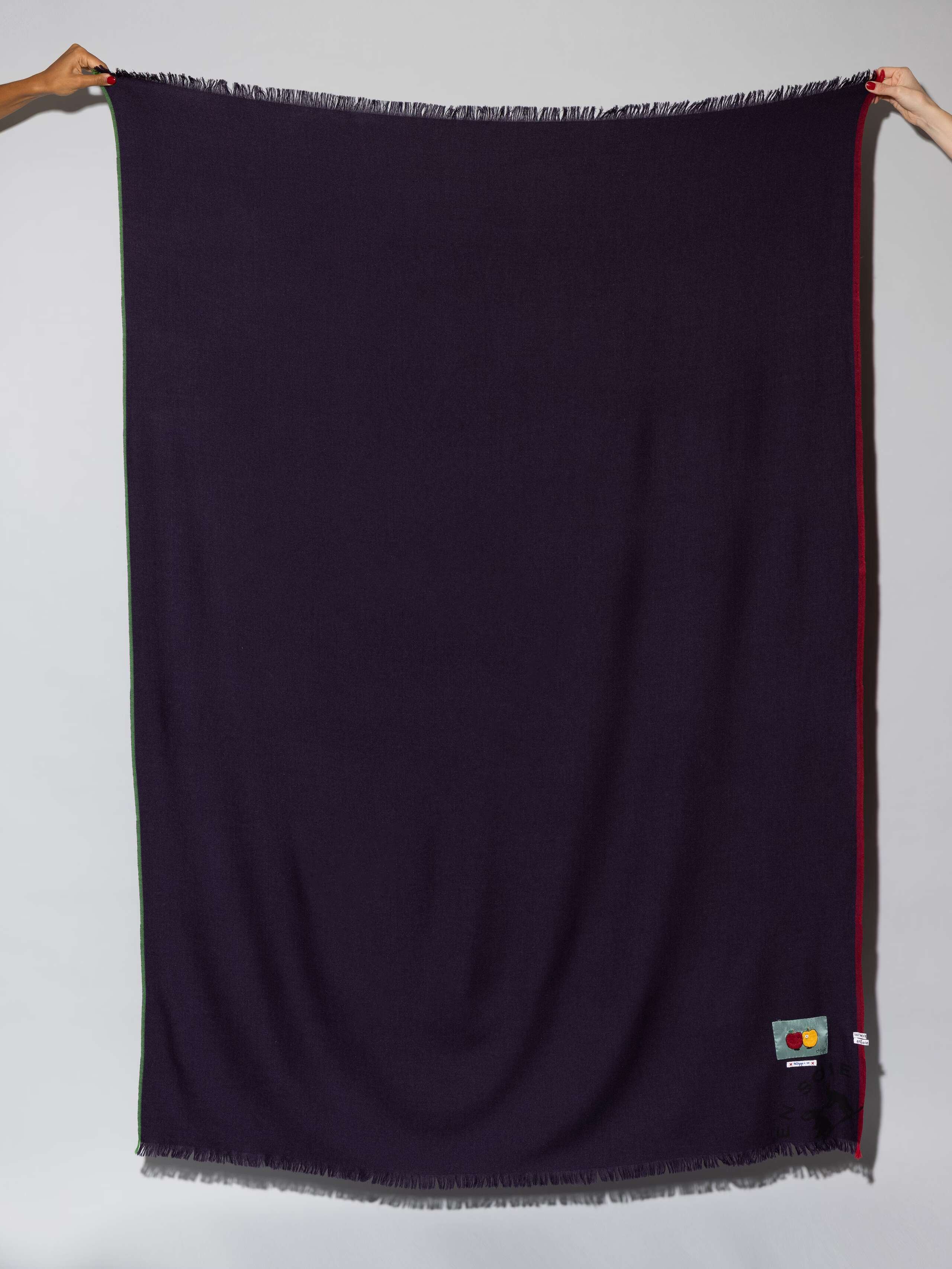 Uni stole, navy, wool