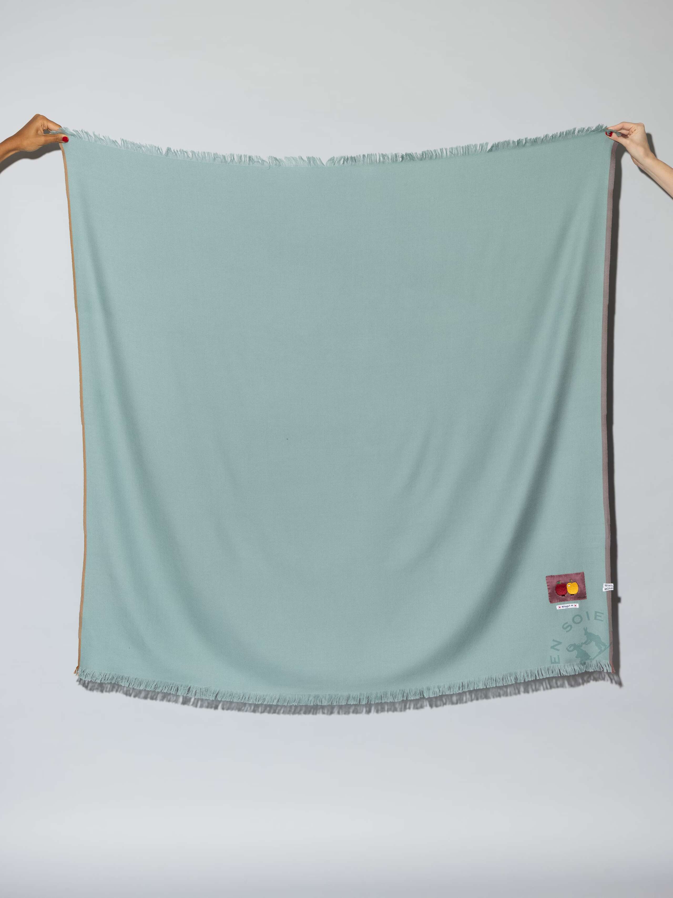 Uni scarf, wool, rosemary green