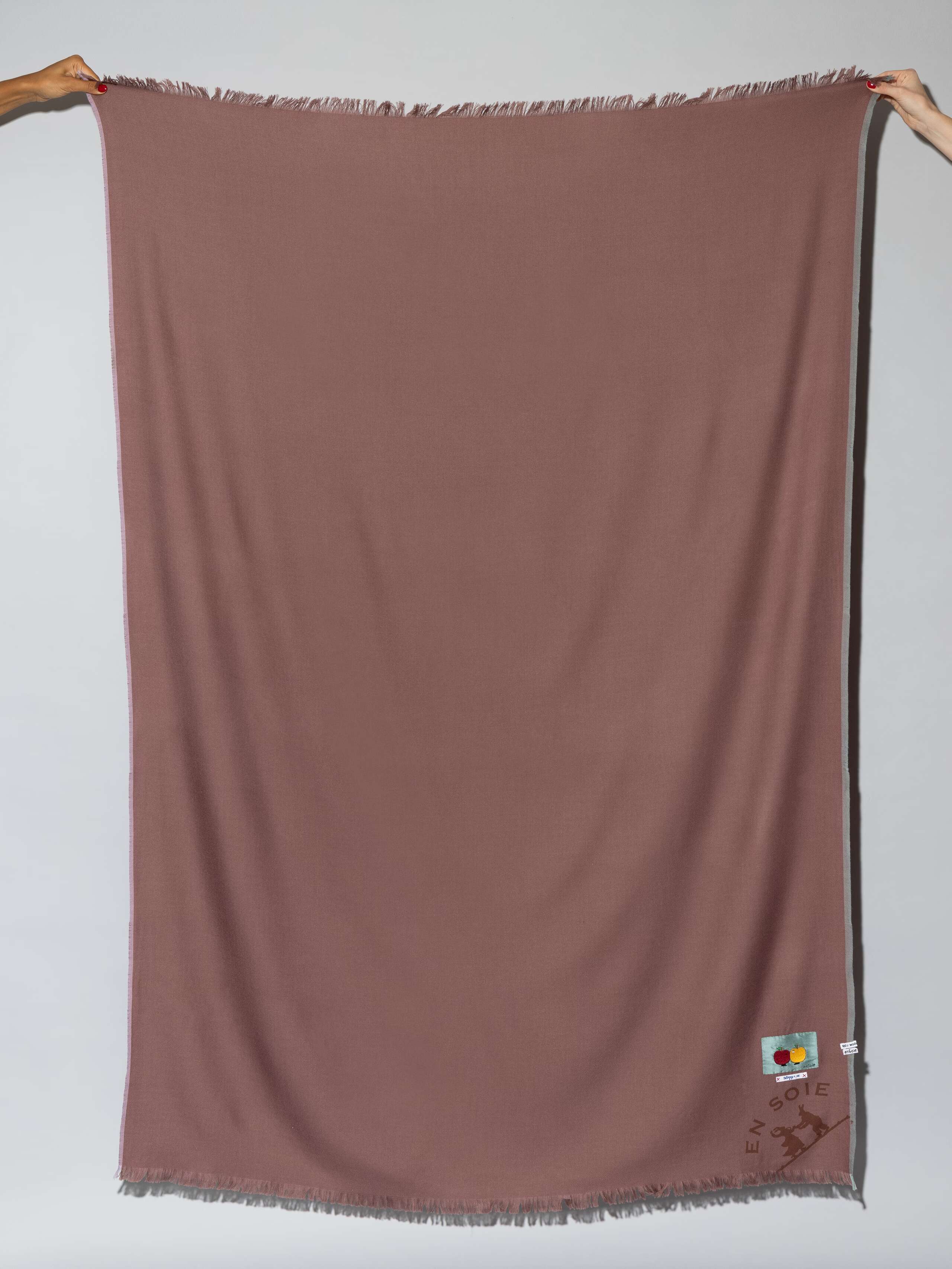Uni stole, Cherrywood, wool