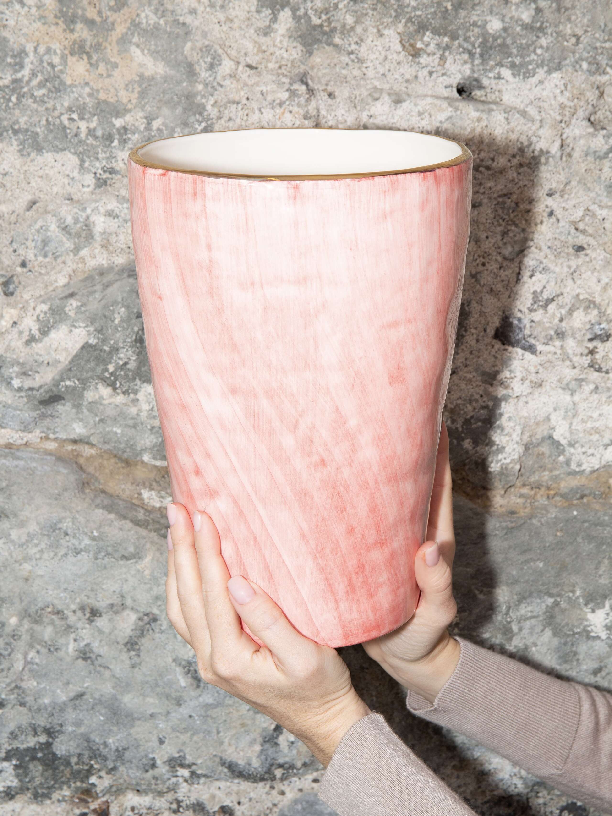 Unicolour vase red