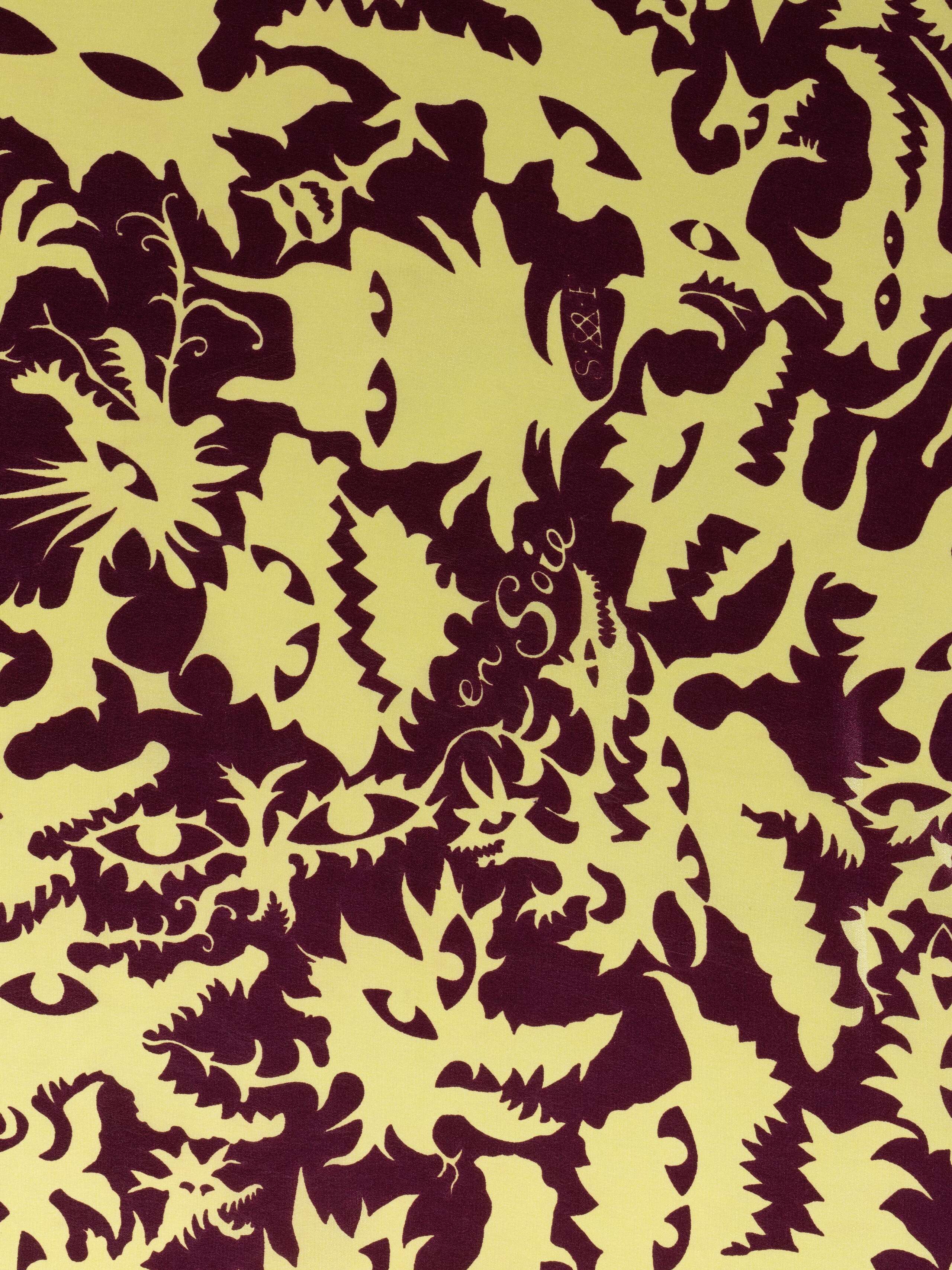 Monster foulard, Aubergine Lime