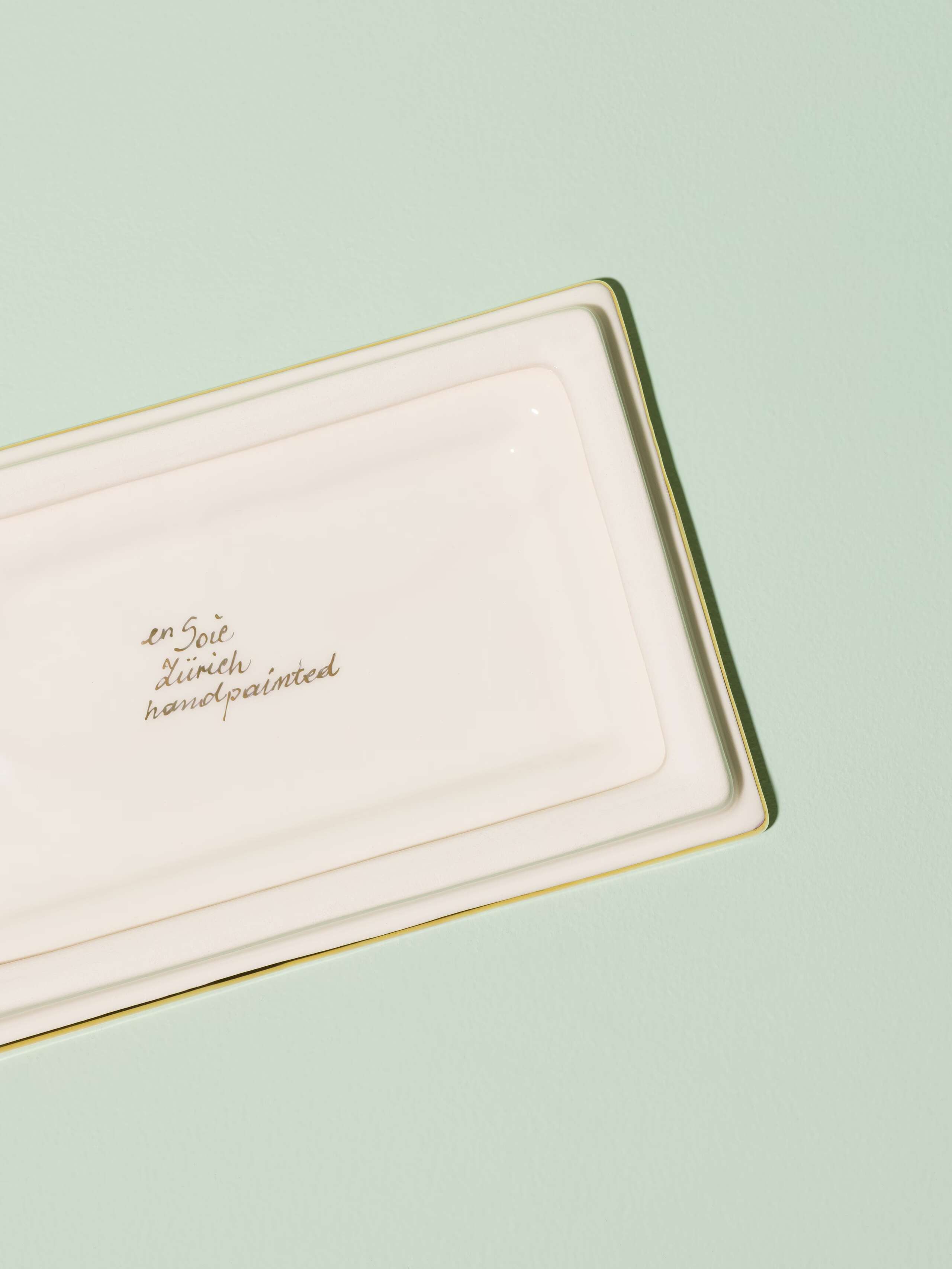 Picture of a beautiful handmade ceramic butter plate