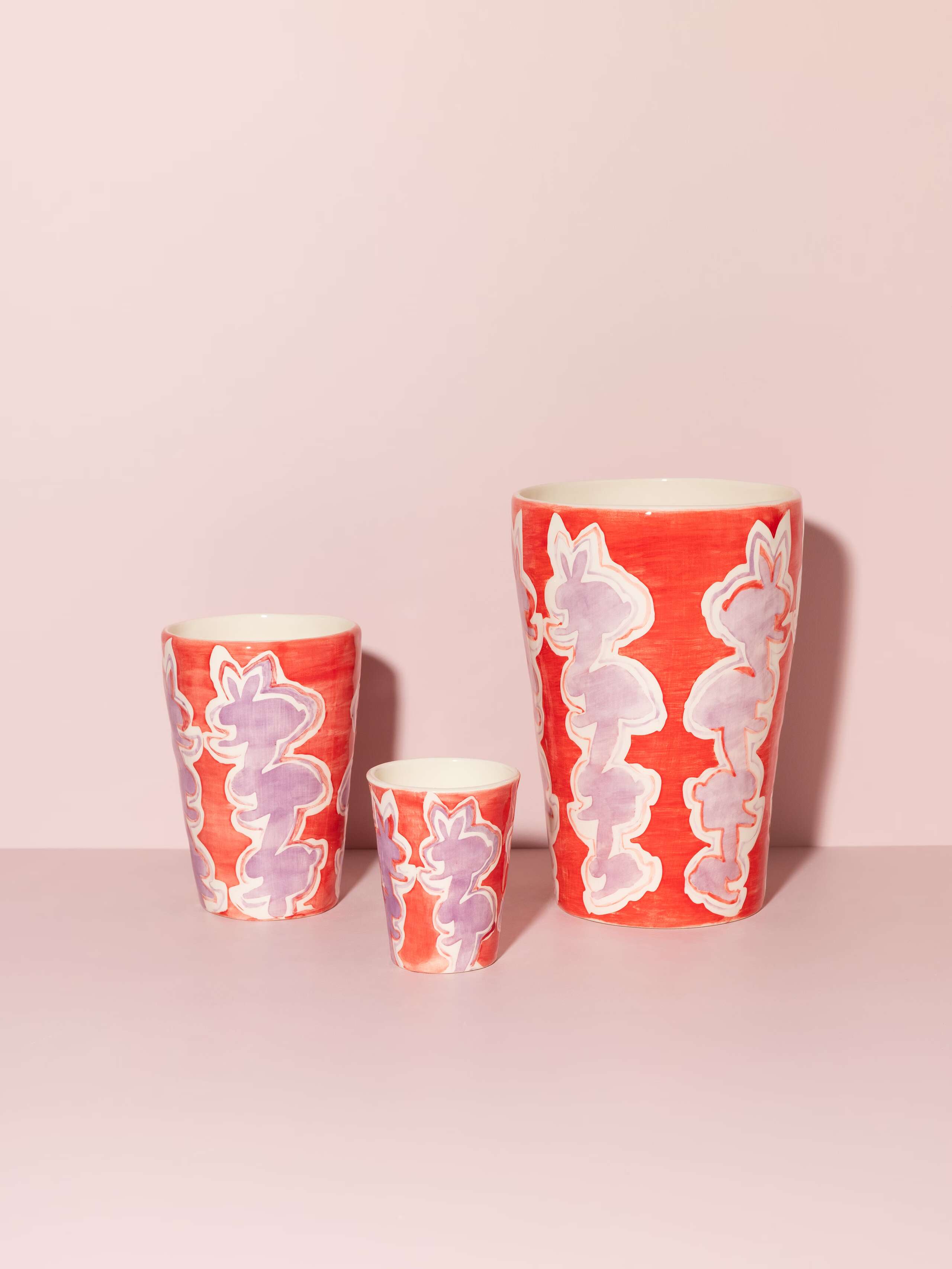 Picture of a group of colourful vases
