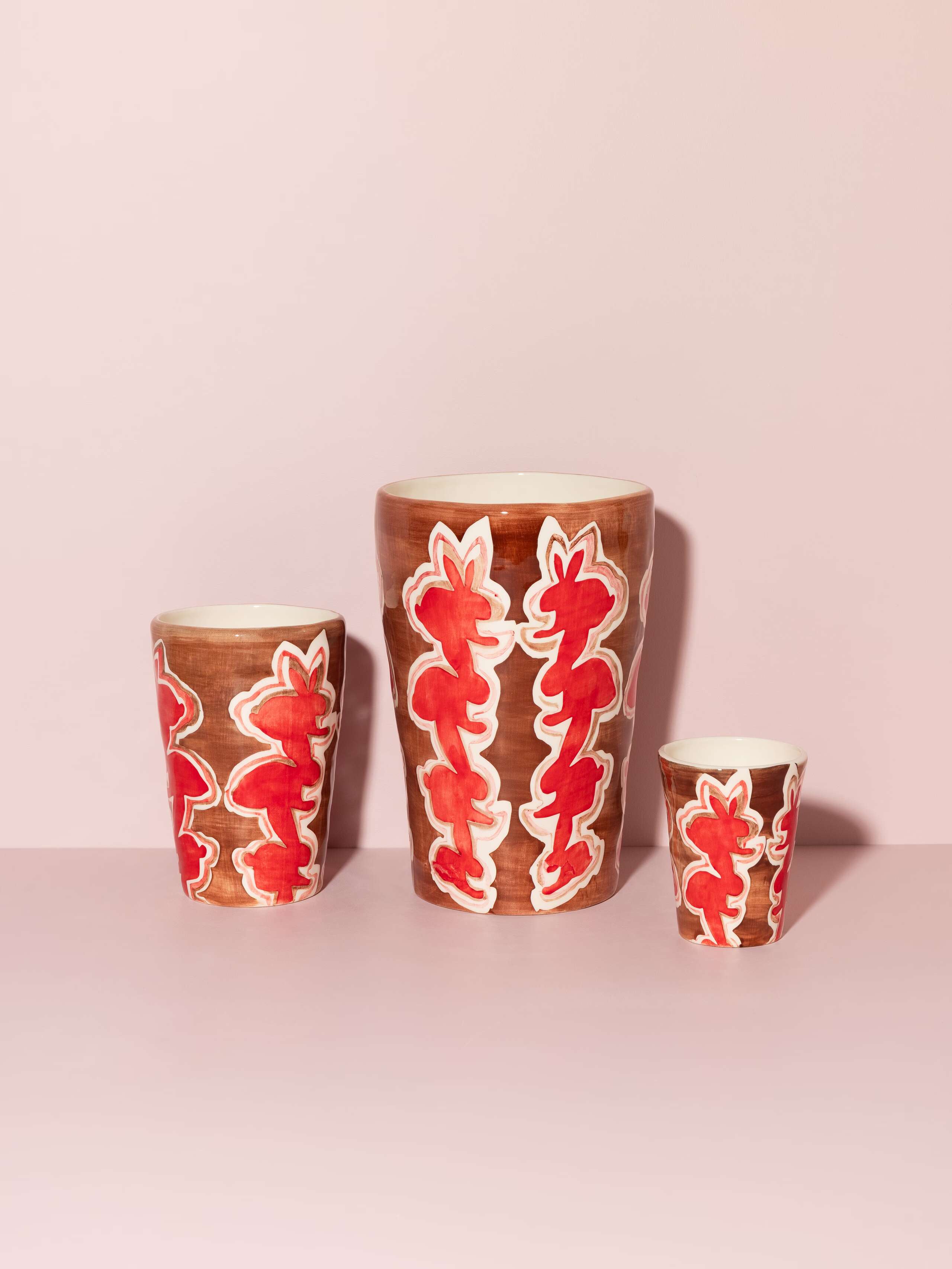 Picture of a group of colourful vases