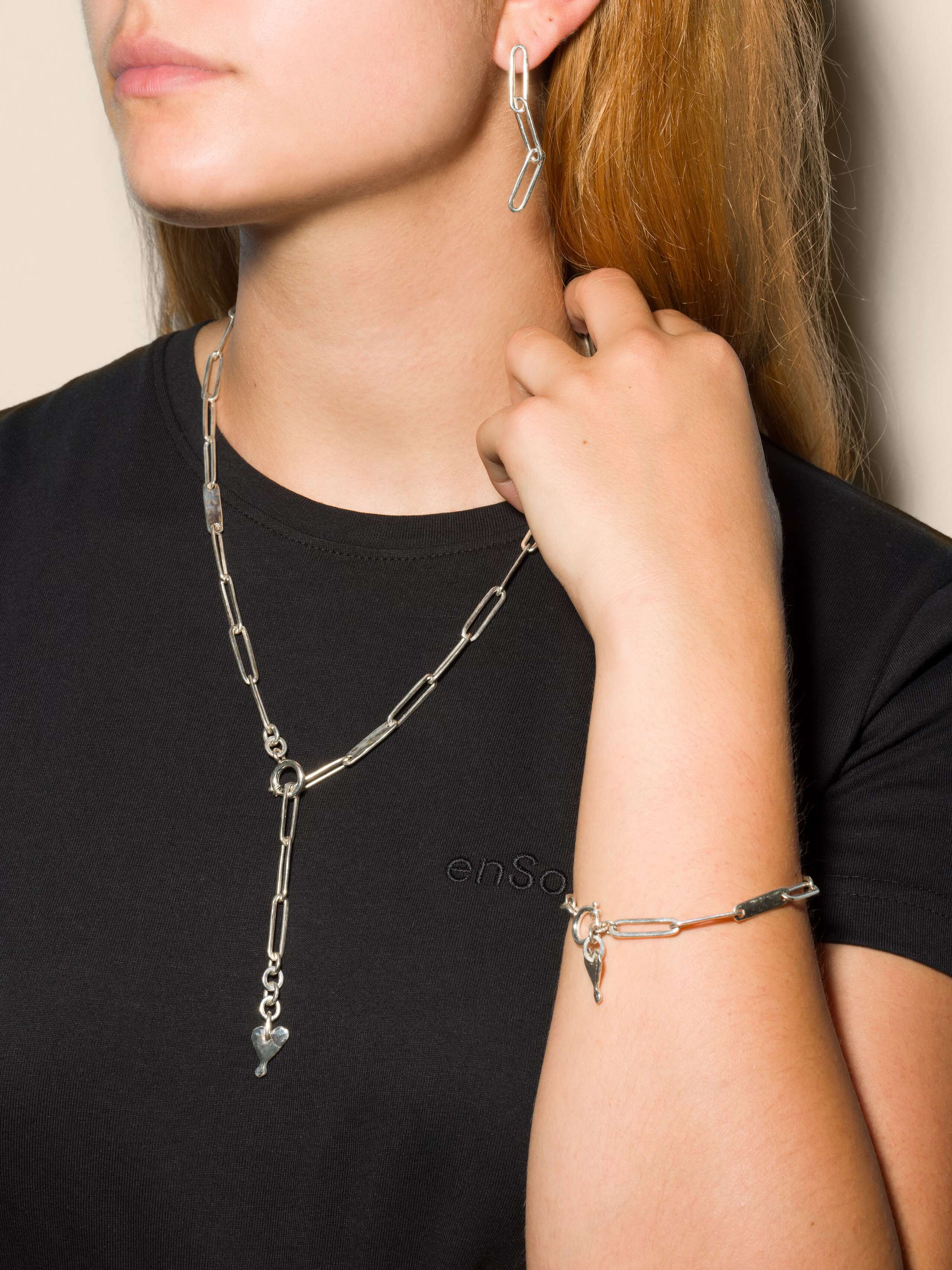 harper collection of jewellery on a model