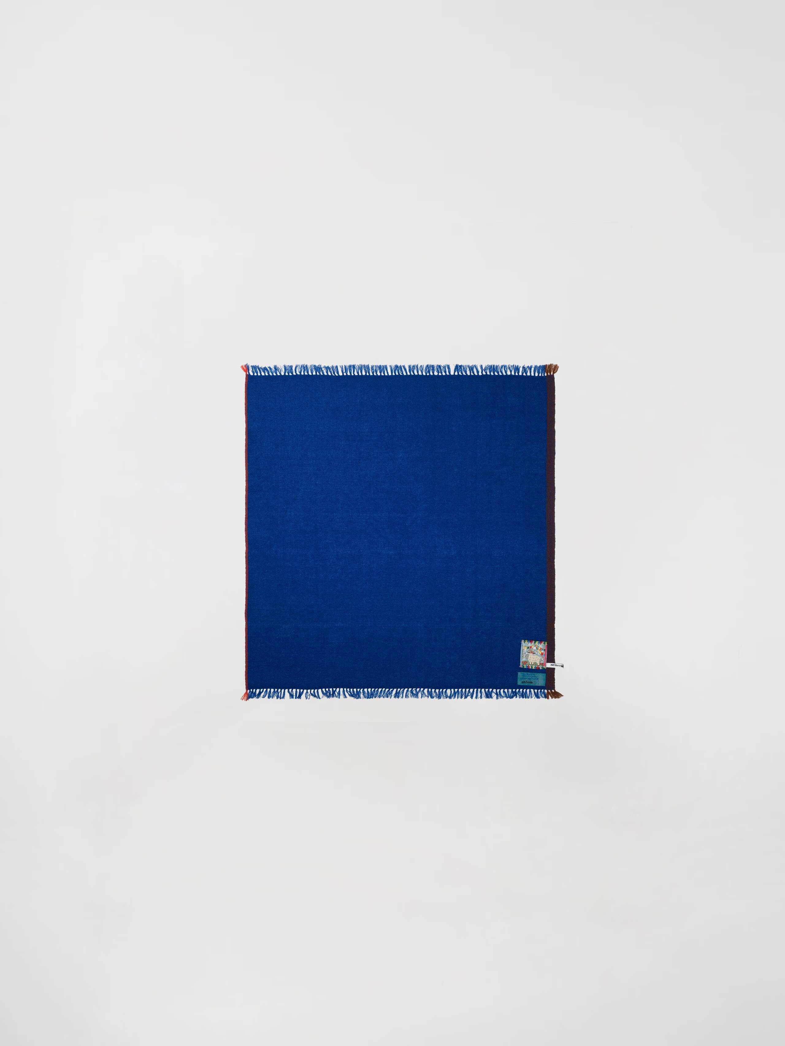 Blue cashmere stole