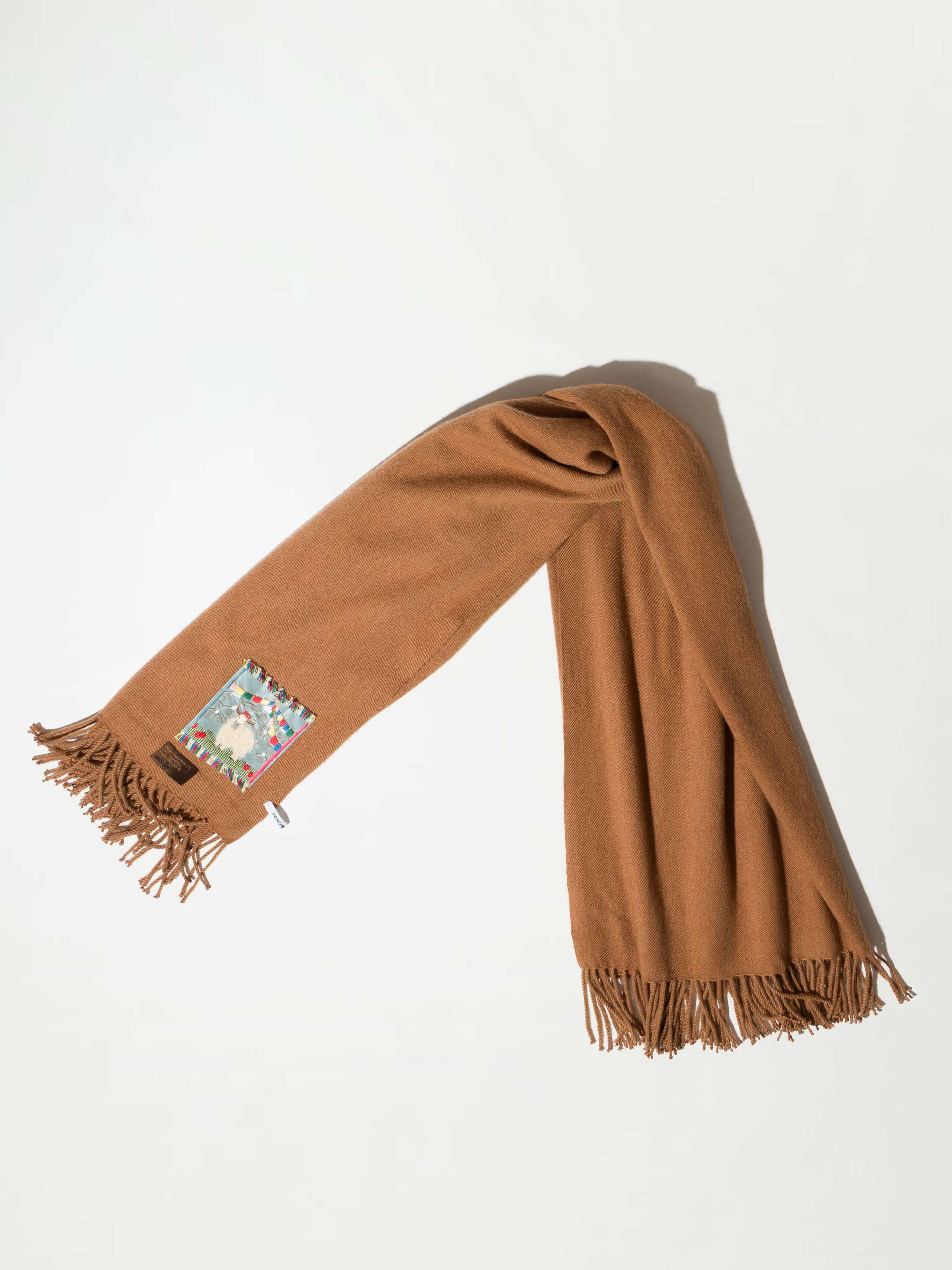 Picture of a warm beige cashmere stole