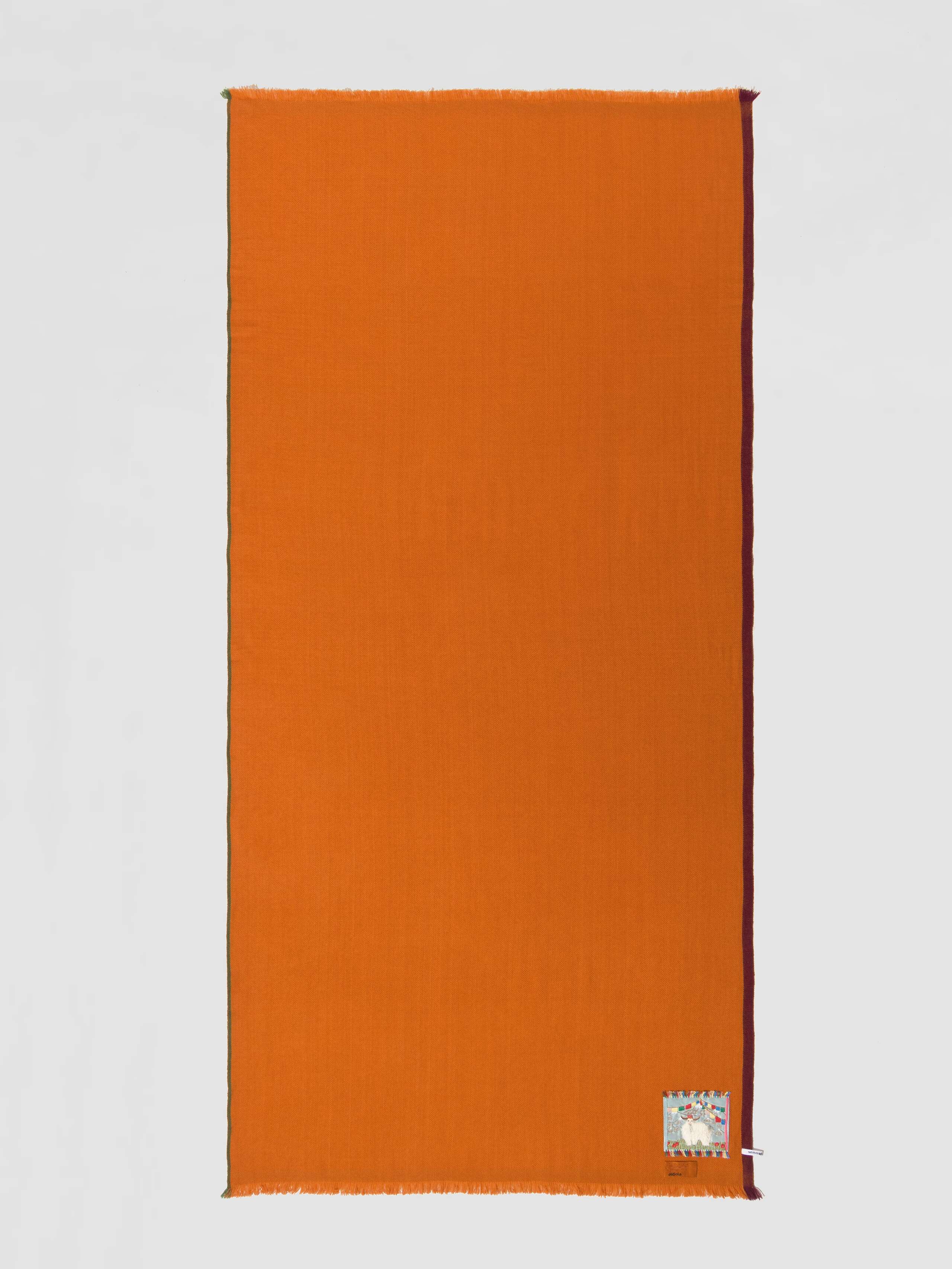 Picture of a orange cashmere scarf