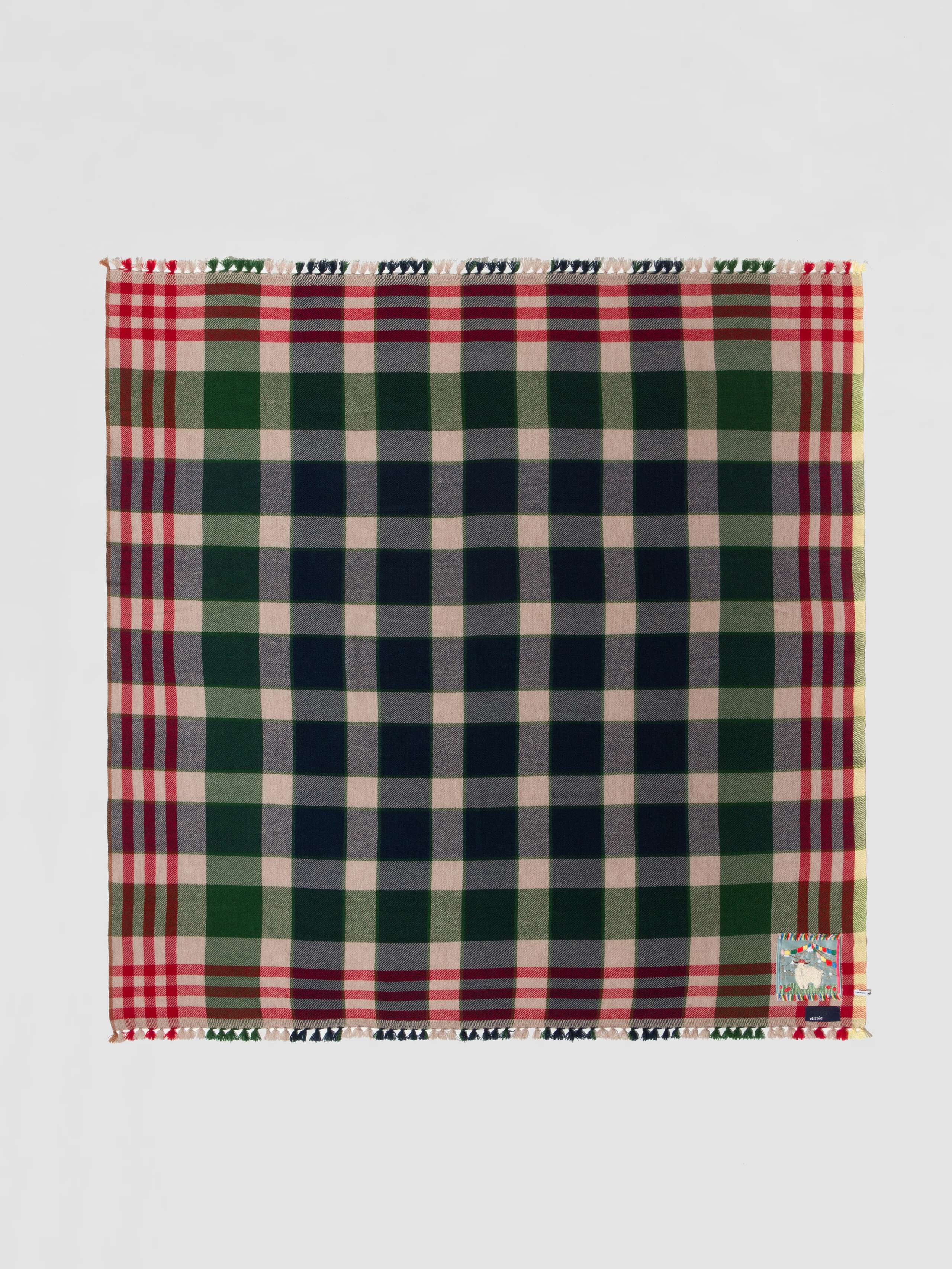 Picture of a checked cashmere stole