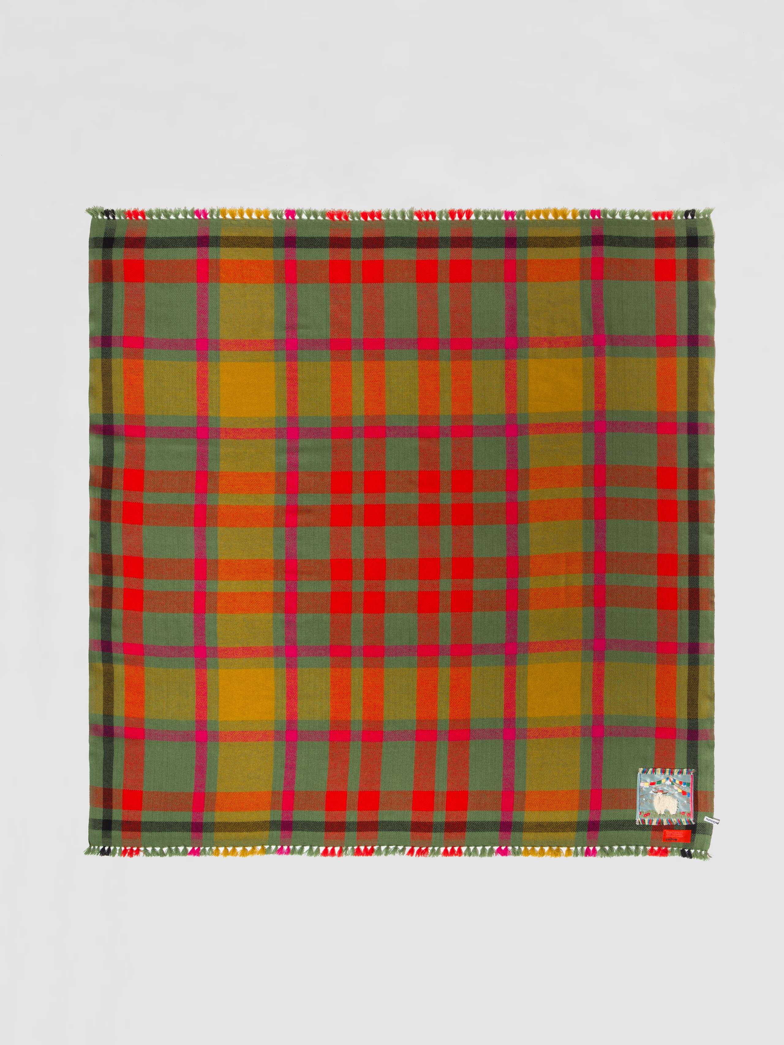 Picture of a colourful cashemre stole
