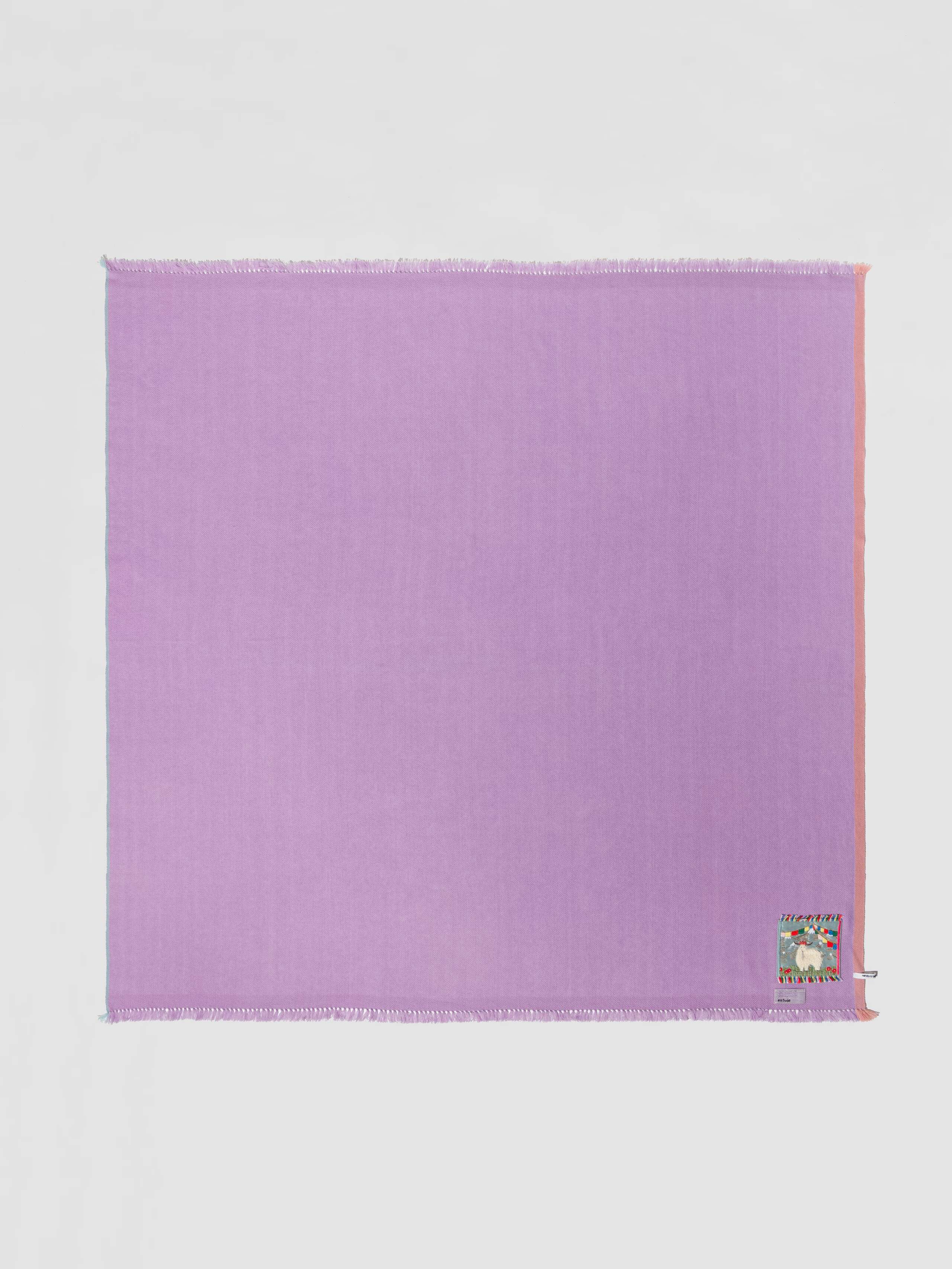 Picture of a purple cashmere stole