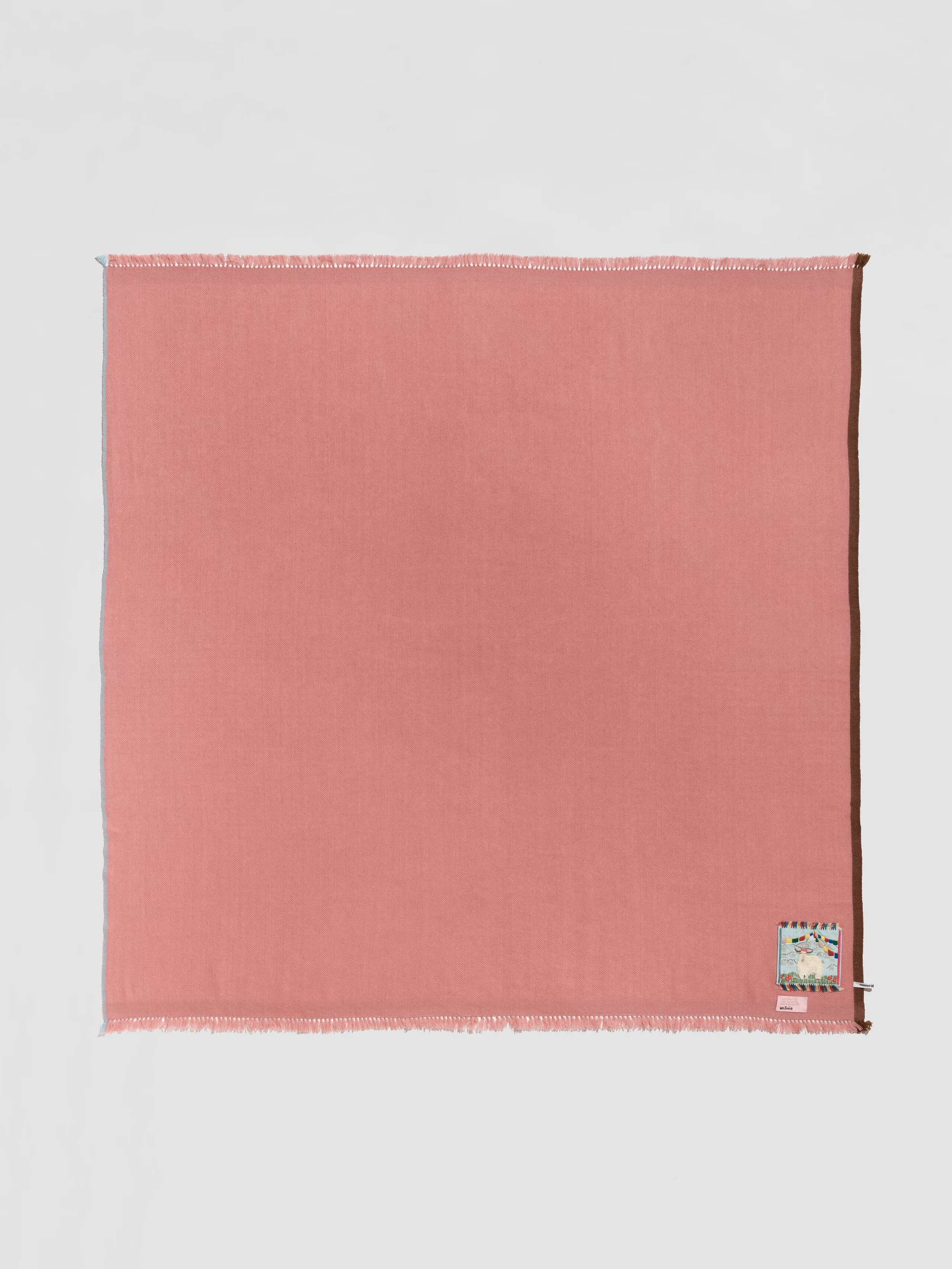 Picture of a warm pink cashmere stole
