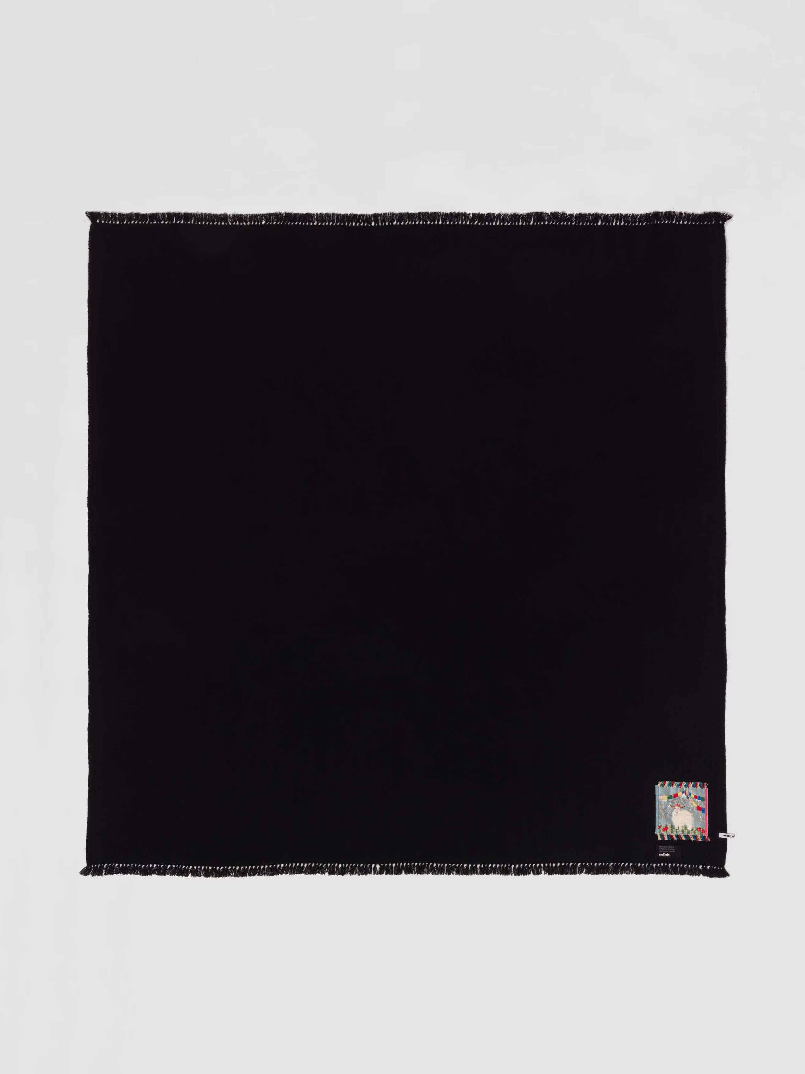 Picture of a black cashmere stole