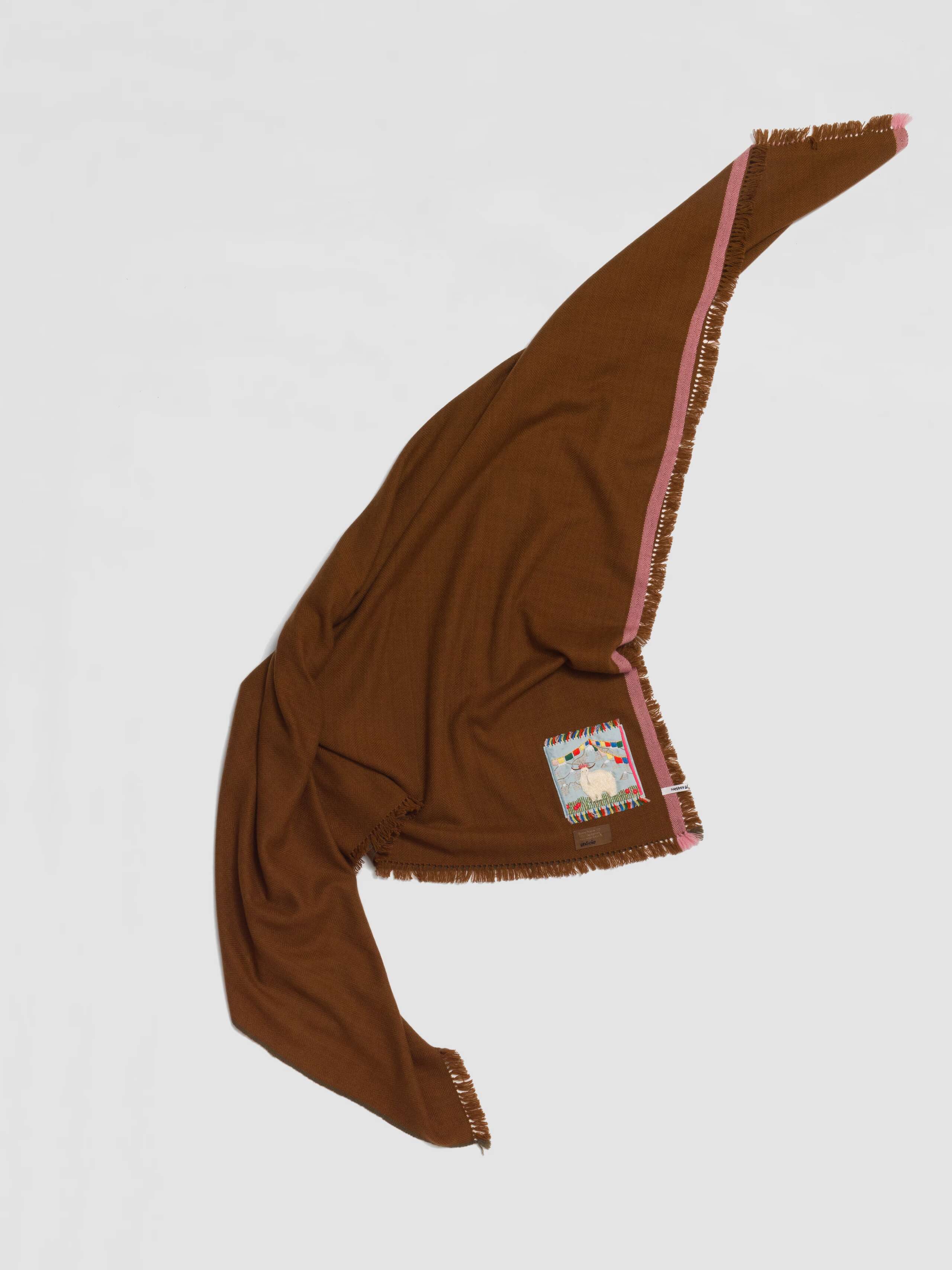 Picture of a brown cashmere stole