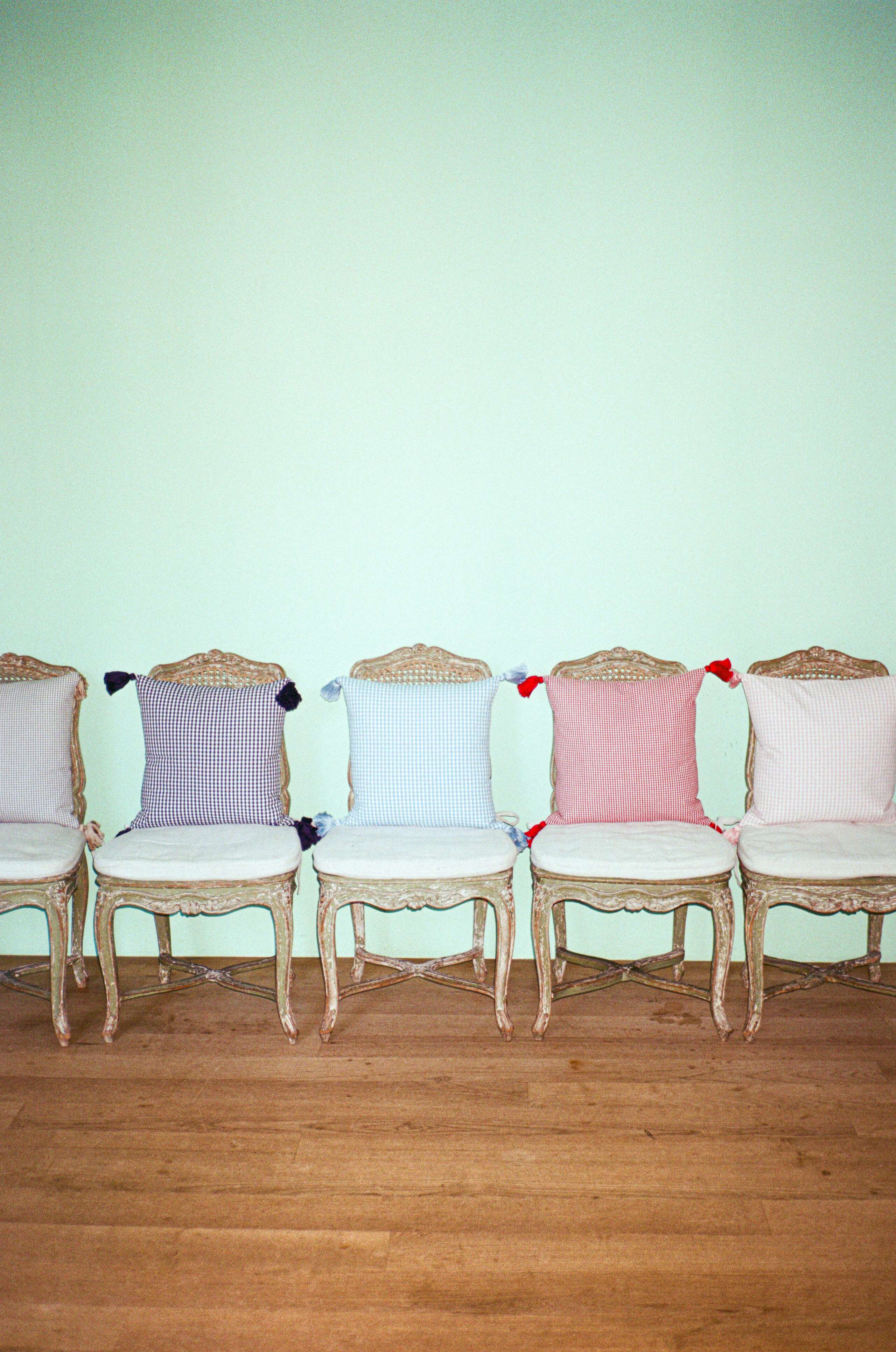 enSoie vichy pillows